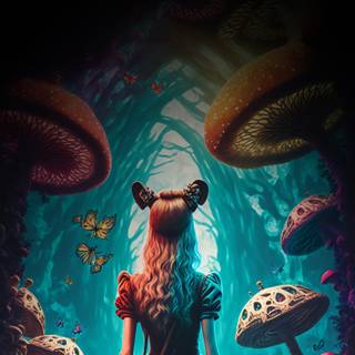 Alice in Wonderland 4k wallpaper