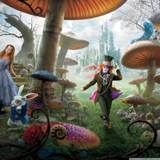 Alice in Wonderland 4k wallpaper