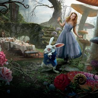 Alice in Wonderland 4k wallpaper