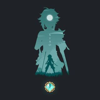 Minimalist Genshin Impact wallpaper