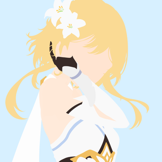 Minimalist Genshin Impact wallpaper