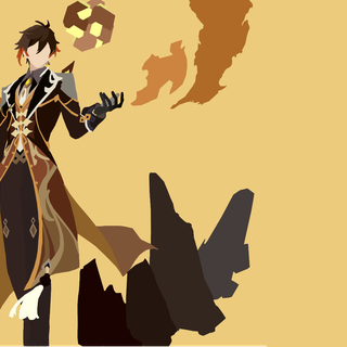 Minimalist Genshin Impact wallpaper