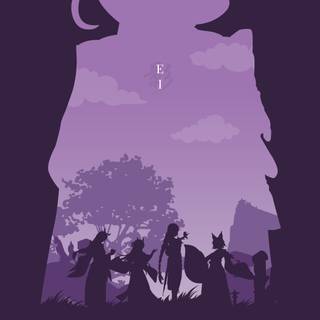 Minimalist Genshin Impact wallpaper