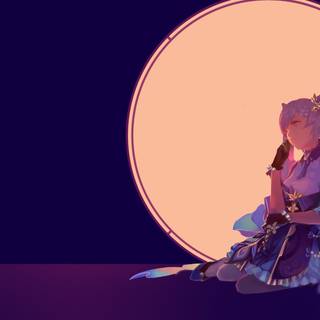 Minimalist Genshin Impact wallpaper