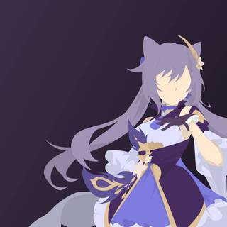 Minimalist Genshin Impact wallpaper