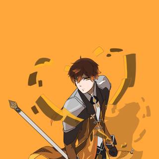 Minimalist Genshin Impact wallpaper