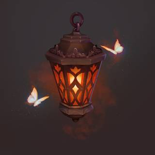 Magical lanterns wallpaper