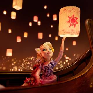 Magical lanterns wallpaper