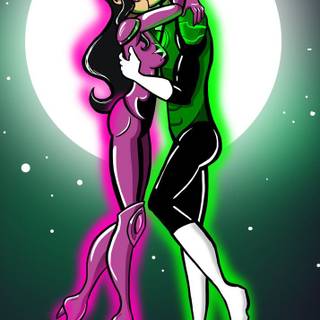 Green Lantern movie Hal Jordan and Carol Ferris wallpaper