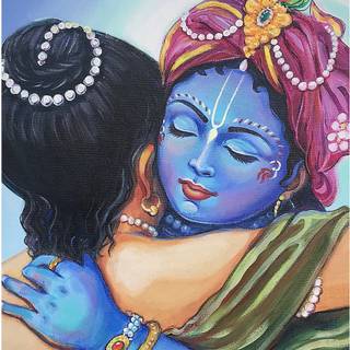 Krishna and Sudama wallpaper