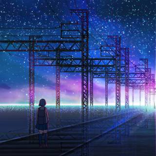 Anime sunrise 4k wallpaper