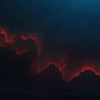 Red space 4k wallpaper