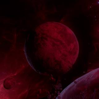 Red space 4k wallpaper