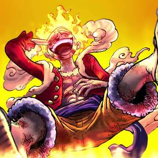 Luffy laughing wallpaper