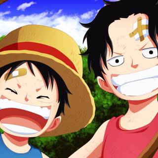Luffy laughing wallpaper