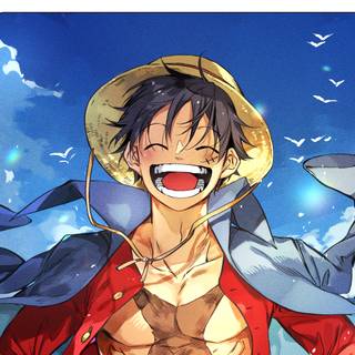 Luffy laughing wallpaper