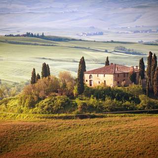 Italian countryside wallpaper