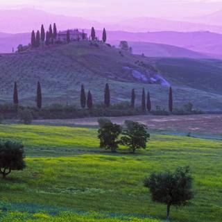 Italian countryside wallpaper