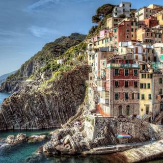 Italian countryside wallpaper