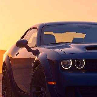 Blue Dodge Challenger wallpaper