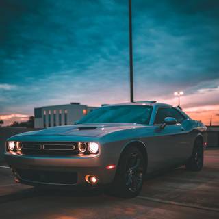 Blue Dodge Challenger wallpaper