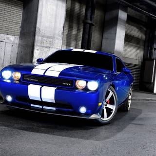 Blue Dodge Challenger wallpaper