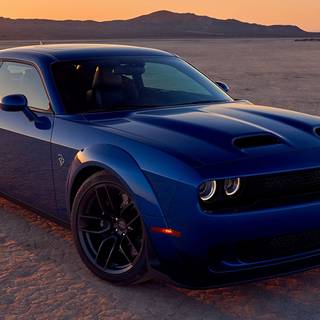 Blue Dodge Challenger wallpaper