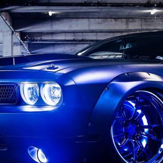 Blue Dodge Challenger wallpaper
