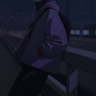 Anime boy night wallpaper