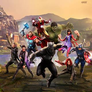 Avengers video game wallpaper