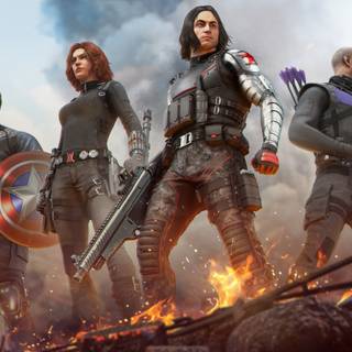 Avengers video game wallpaper