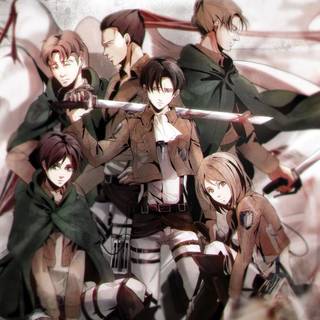 Attack On Titan characters wallpaper