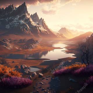 Fantastic landscape wallpaper