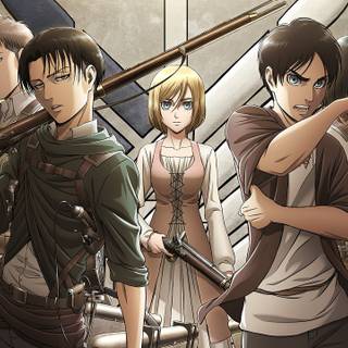 Attack On Titan characters wallpaper