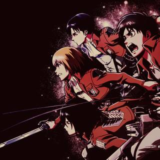 Attack On Titan characters wallpaper