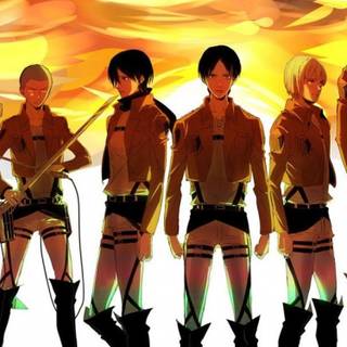Attack On Titan characters wallpaper