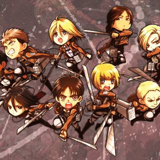 Attack On Titan characters wallpaper