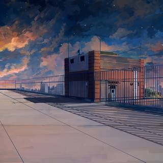 Anime architecture wallpaper