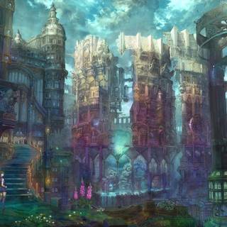 Anime architecture wallpaper