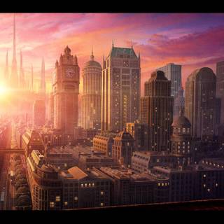 Anime architecture wallpaper