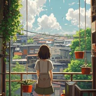 Anime architecture wallpaper