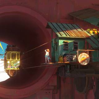 Anime architecture wallpaper