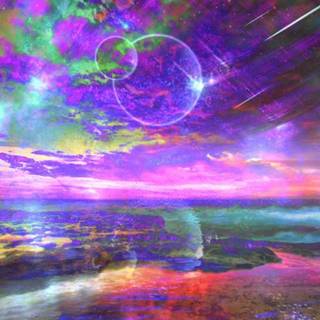 Trippy galaxy wallpaper