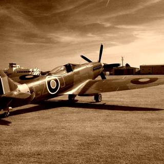 Vintage aircraft wallpaper