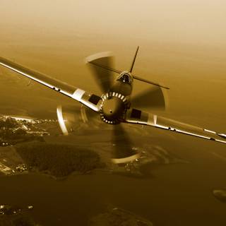 Vintage aircraft wallpaper