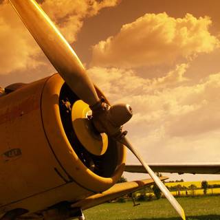 Vintage aircraft wallpaper