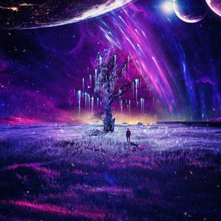 Trippy galaxy wallpaper