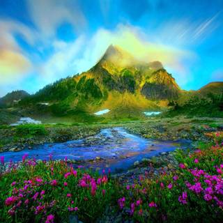 Natural landscape computer wallpaper