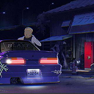 Street race anime desktop wallpaper