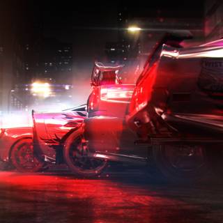 Street race anime desktop wallpaper